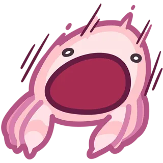 😱 6d2a02a7 shocked, scream, surprise, cartoon, expression telegram sticker