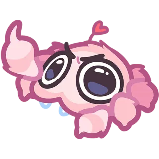 🖕 6fa800f3 cute, pink, cartoon, heart, thumbs up, kawaii telegram sticker