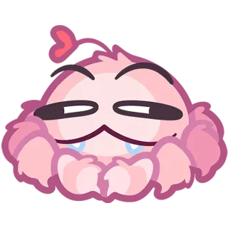 😏 e906418d cartoon, cute, love, heart, adorable telegram sticker