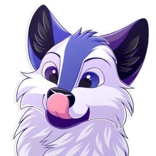 😋 981dbe90 Furry, Anthro, Animal, Mignon, Cartoon telegram sticker