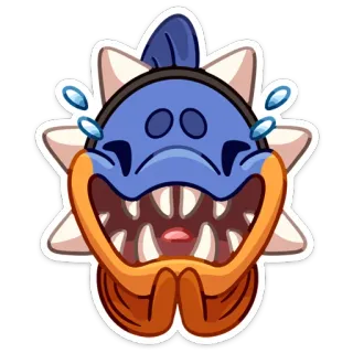😆 1286521b Desenho animado, Personagem, Emoji, Chorando, Rindo, Engraçado, Expressão, Adesivo telegram sticker