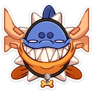 😁 84669e88 desenho animado, adesivo, rosto, engraçado, personagem, ilustração telegram sticker