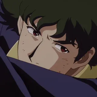 🚬 065b6ed9 Spike Spiegel Cowboy Bebop Anime, Spike Spiegel, Cowboy Bebop, Personaggio dei cartoni animati, Western spaziale, Cacciatore di taglie whatsapp sticker