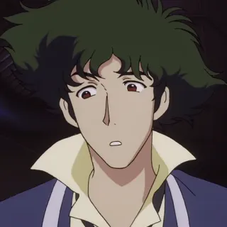 🚬 0a48b601 Spike Spiegel Cowboy Bebop Anime, Western spaziale, Cacciatore di taglie, Cowboy Bebop, Spike Spiegel whatsapp sticker