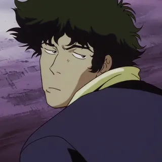🚬 4de20edf Spike Spiegel Cowboy Bebop Anime, Cowboy Bebop, Spike Spiegel, Western spaziale, Bebop, Interstellare, Cacciatore di taglie whatsapp sticker