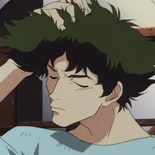 🚬 94e9fa80 Spike Spiegel Cowboy Bebop Anime, Spazio, Cacciatore di taglie, Figo, Personaggio, Serie TV whatsapp sticker