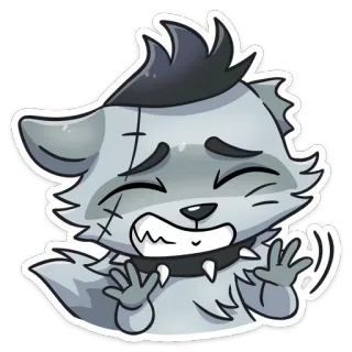 😬 d1669fa3 만화, 동물, 늑대, 스티커, 퍼리, 수인 telegram sticker