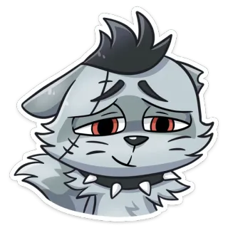 🥺 d48e30ec 만화, 늑대, Emo, 고딕, 퍼리, 동물 telegram sticker