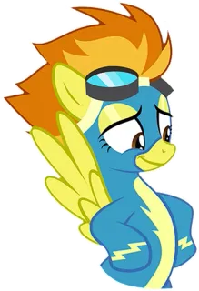😏 195ccd75 Spitfire My Little Pony cartoon, pony, pegasus, spitfire, animation telegram sticker