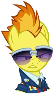 😠 2197c49f Spitfire My Little Pony my little pony, cartoon, animated, spitfire, character telegram sticker
