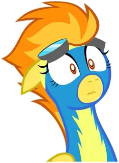 😳 4bc6d9ee Spitfire My Little Pony pony, cartoon, pegasus, Spitfire, My Little Pony, Friendship is Magic telegram sticker