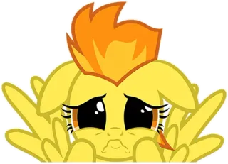 😢 4d380222 My Little Pony, cartoon, pony, sad, crying telegram sticker