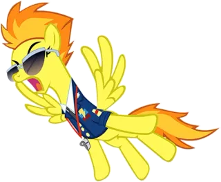 😤 510e1d0c Soarin My Little Pony my little pony, soarin, pegasus, cartoon, animal telegram sticker