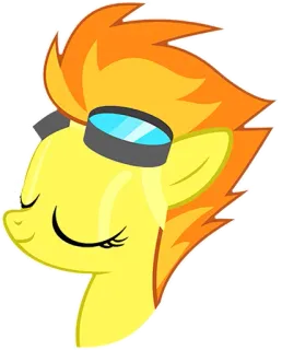 😄 83ef30b7 Spitfire My Little Pony pony, Spitfire, cartoon, character, My Little Pony, pegasus, cute, animal telegram sticker