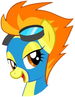😚 9839b12a Spitfire My Little Pony cartoon, pony, character, Spitfire, My Little Pony, animation telegram sticker