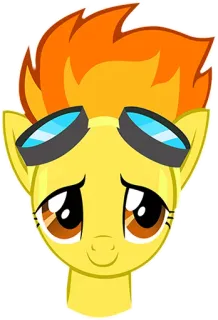 ☺️ c0d2f77d pony, cartoon, animal, character, yellow, cute telegram sticker