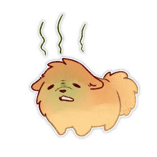 🤢 0ea4cc9f 狗, 臭, 动物, 可爱, 宠物 telegram sticker