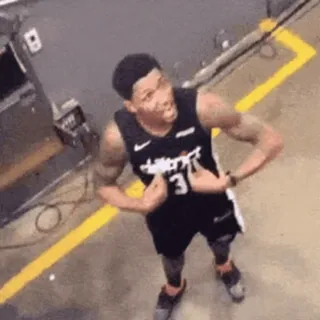 😒 3138d345 Basquetebol, Atleta, Esportes, Posando, Fitness telegram sticker