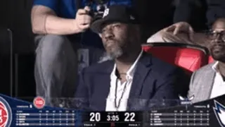 ✌️ 8f58cb12 homem, esportes, basquete, jogo, público, espectador telegram sticker