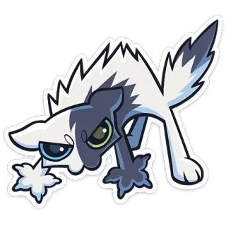 😤 4b477c22 Cartoon Katze, Wütende Katze, Tier Aufkleber, Weiße Katze, Illustration telegram sticker