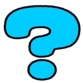 ❓ adb316c5 punto interrogativo, blu, simbolo, domanda, sconosciuto, incertezza telegram sticker