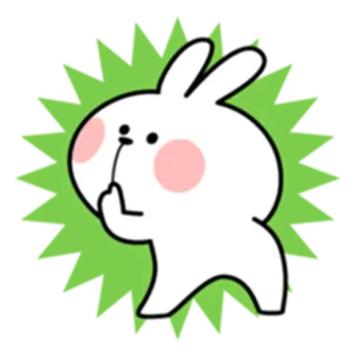 😏 586db5de Coniglio cartone animato, Coniglio, Dito medio, Offensivo, Maleducato, Carino telegram sticker