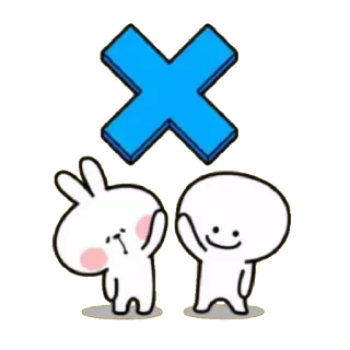 Spoiled rabbit & smile person telegram stickers