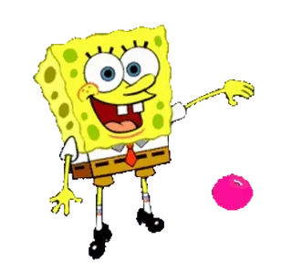 🌟 57bc53fc Spongebob Squarepants kreskówka, Nickelodeon, Spongebob, Spongebob Kanciastoporty, postać, żółty telegram sticker