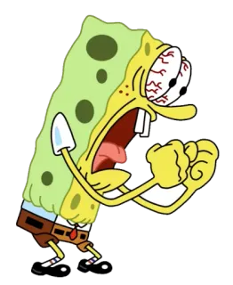 😡 0ef146c0 Spongebob Spongebob, Cartoon, Personage, Boos, Schreeuwen telegram sticker