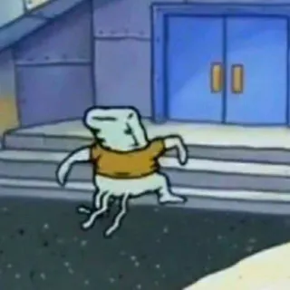 🥢 100b5428 spongebob, desenho animado, peixe, meme, engraçado telegram sticker