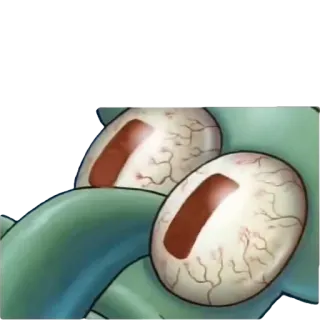 😮 5b30ab43 Squidward Spongebob Squarepants イカルド, スポンジボブ, ニコロデオン, アニメ telegram sticker