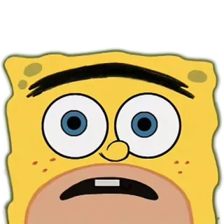 😲 a1e9c9c7 Spongebob Squarepants スポンジボブ, アニメ, 面白い, 顔, ニコロデオン telegram sticker
