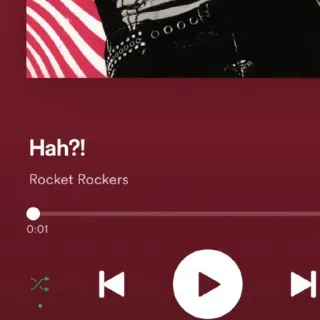 🙂 0e149805 Hah?! 音乐, 歌曲, spotify, 摇滚, rocket rockers telegram sticker