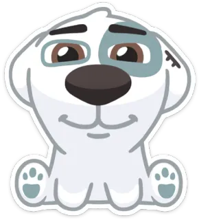 ๐ 80ef455c dog, puppy, cute, pet, animal telegram sticker