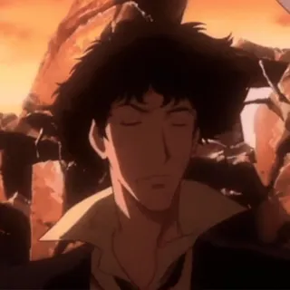 🧷 1343c09f Spike Spiegel Cowboy Bebop Anime, Cowboy Bebop, Spike Spiegel, Personaggio whatsapp sticker