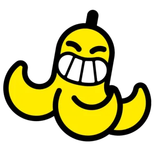 🍌 b72e50f7 バナナ, フルーツ, 絵文字, ステッカー telegram sticker
