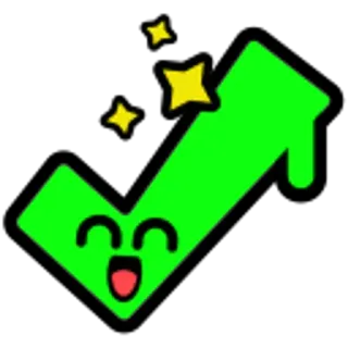 ✅ 4e5f4159 Visto, Verificar, Feliz, Aprovar, Verde, Seta telegram sticker