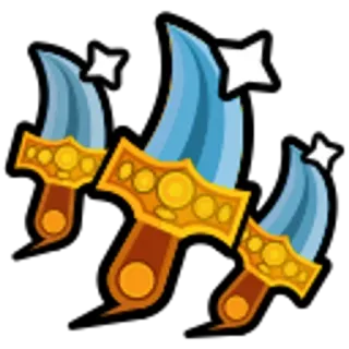 🔪 62fe71db adaga, faca, arma, ouro, brilhante, fantasia, desenho animado, espada telegram sticker