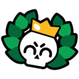 💀 798a1436 caveira, coroa, grinalda, emblema, ícone telegram sticker