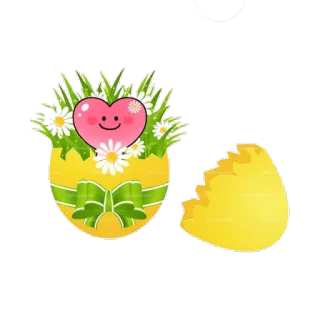 Spring & Easter Heartfaces telegram stickers