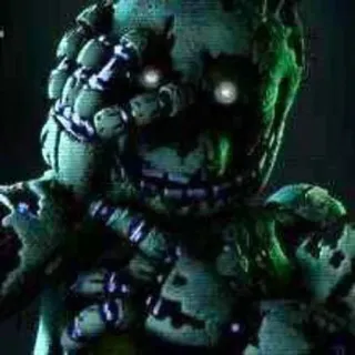 🌟 1d3c3223 Springtrap Five Nights at Freddy's Animatronic, Horror, Videogame, Eng, Robot telegram sticker