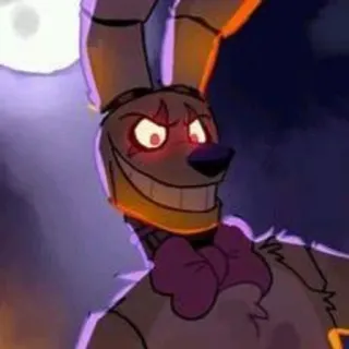 🌟 52ddfa79 Springtrap Five Nights at Freddy's Animatronic, Konijn, Eng, Horror, Videogame telegram sticker