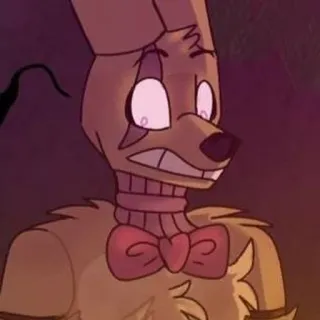 🌟 745e3b66 Springtrap Five Nights at Freddy's Animatronic, Konijn, Eng, Horror, Videogame telegram sticker