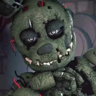 🌟 a0595ab0 Springtrap Five Nights at Freddy's Animatronic, Horror, Spel, Eng telegram sticker