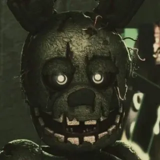 🌟 a9e4d030 Springtrap Five Nights at Freddy's Horror, Animatronic, Eng, Monster, Spel telegram sticker