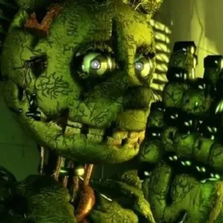 🌟 ae57d4d2 Springtrap Five Nights at Freddy's Horror, Animatronic, Videogame, Nachtmerrie, Schurk telegram sticker