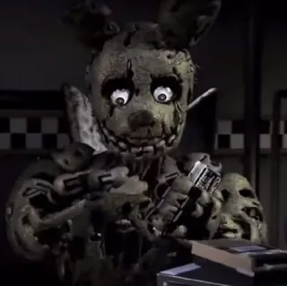 🌟 b85125e1 Springtrap Five Nights at Freddy's Horror, Animatronic, Kwaad, Videogame, Robot, Eng telegram sticker