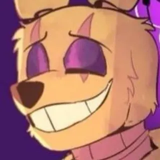 🌟 c66f8261 Springtrap Five Nights at Freddy's Horror, Animatronic, Konijn, Paars, Eng, Schurk, Videogame telegram sticker