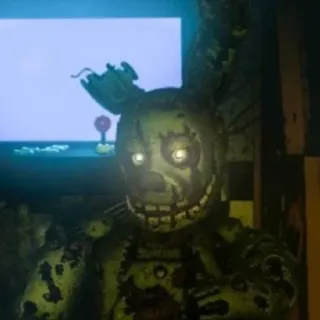 🌟 cfed5b79 Springtrap Five Nights at Freddy's Horror, Animatronic, Eng, Videogame, Nachtmerrie, Monster telegram sticker