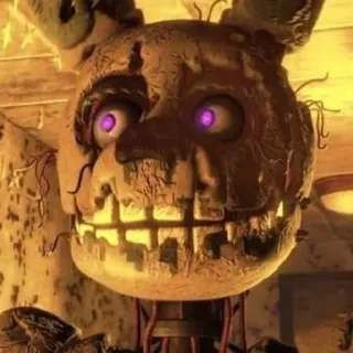 🌟 e3d64604 Springtrap Five Nights at Freddy's Animatronic, Horror, Eng, Spel, FNaF telegram sticker